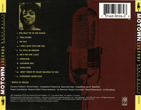Mary Wells - Motown Legends (CD) - Image 2