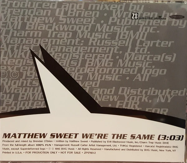 Matthew Sweet - We're The Same (CD) - Image 3
