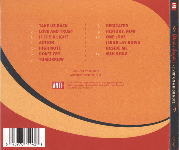 Mavis Staples - Livin' On A High Note (CD) - Image 2