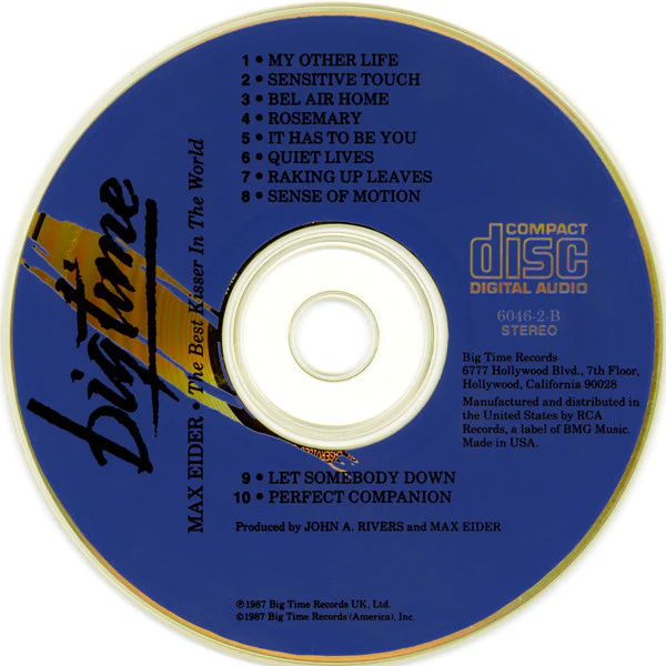Max Eider - The Best Kisser In The World (CD) - Image 4