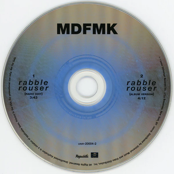 MDFMK - Rabble Rouser (CD) - Image 3