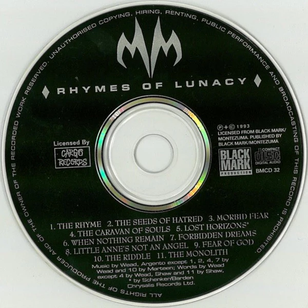 Memento Mori  - Rhymes Of Lunacy (CD) - Image 3