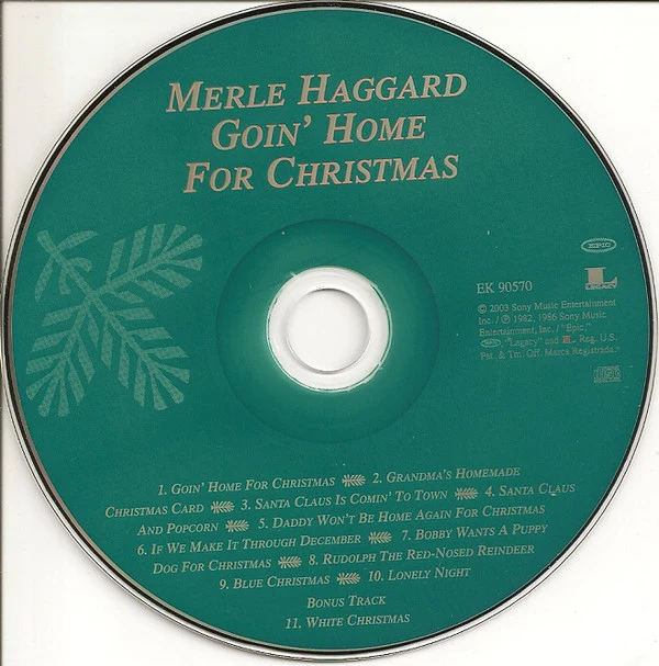 Merle Haggard - Goin' Home For Christmas (CD) - Image 3