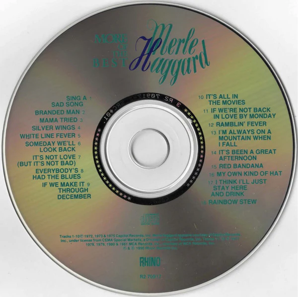 Merle Haggard - More Of The Best (CD) - Image 3