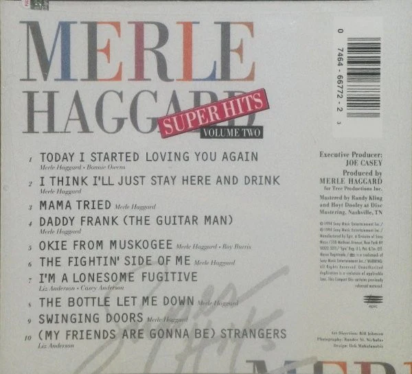 Merle Haggard - Super Hits Volume Two (CD) - Image 2