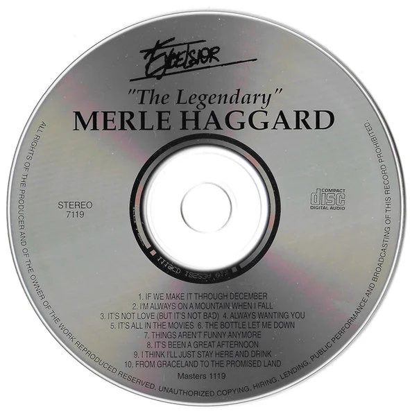 Merle Haggard - The Legendary Merle Haggard (CD) - Image 3