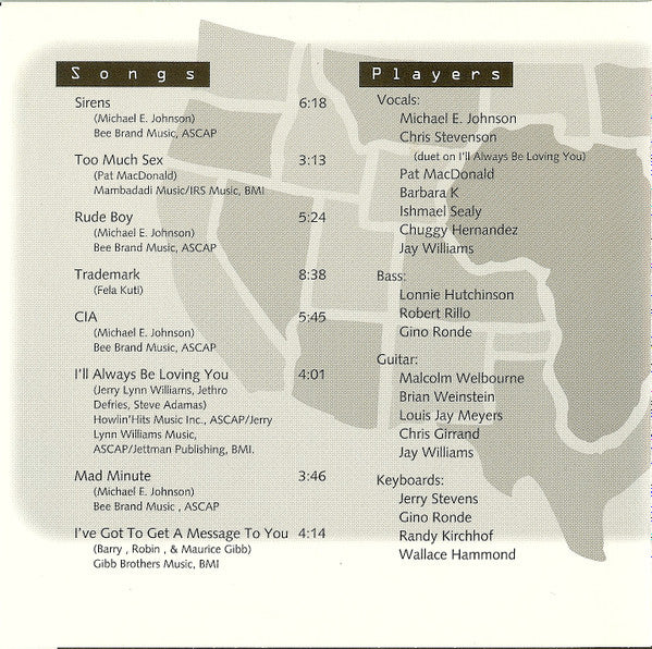 Michael E. Johnson - Love Songs For Amerika (CD) - Image 3