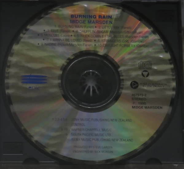 Midge Marsden - Burning Rain (CD) - Image 4