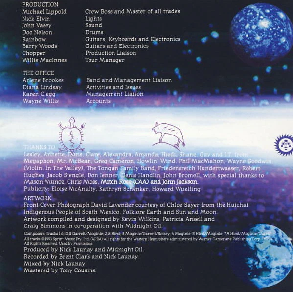 Midnight Oil - Earth And Sun And Moon (CD) - Image 5