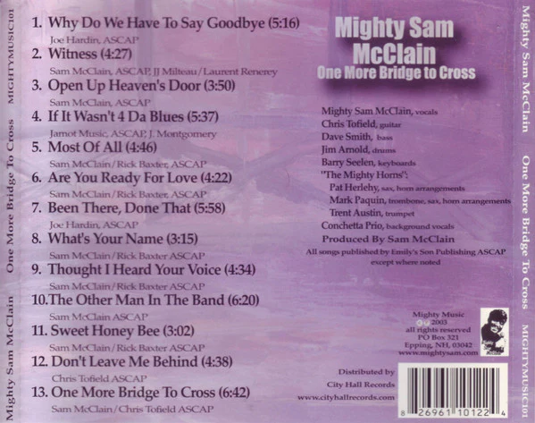Mighty Sam McClain - One More Bridge To Cross (CD) - Image 2