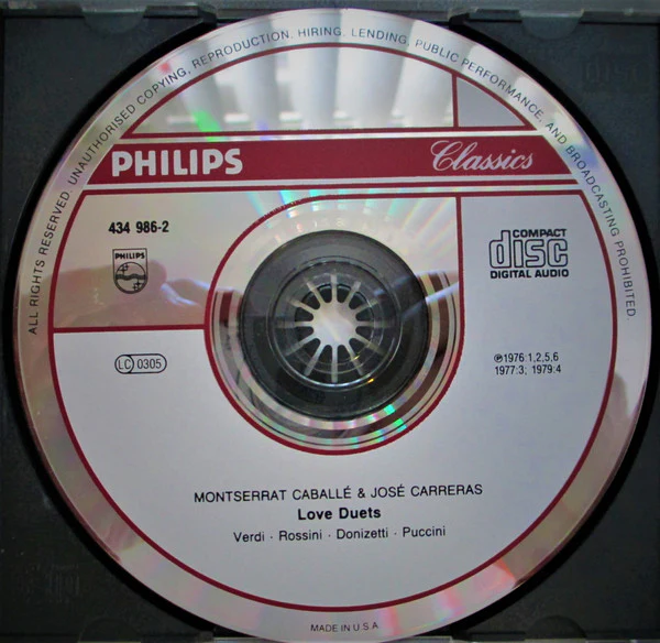 Montserrat Caballé, José Carreras - Love Duets (CD) - Image 3