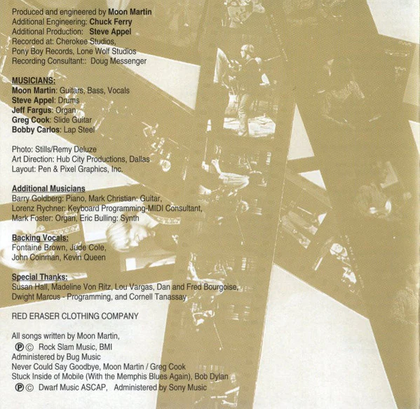 Moon Martin - Cement Monkey  (CD) - Image 2
