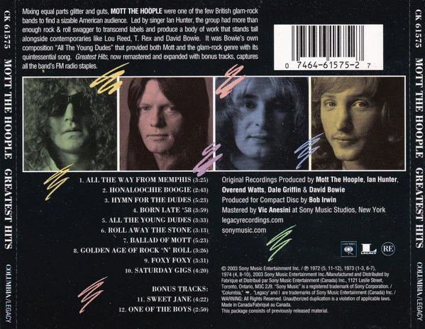 Mott The Hoople - Greatest Hits (CD) - Image 2