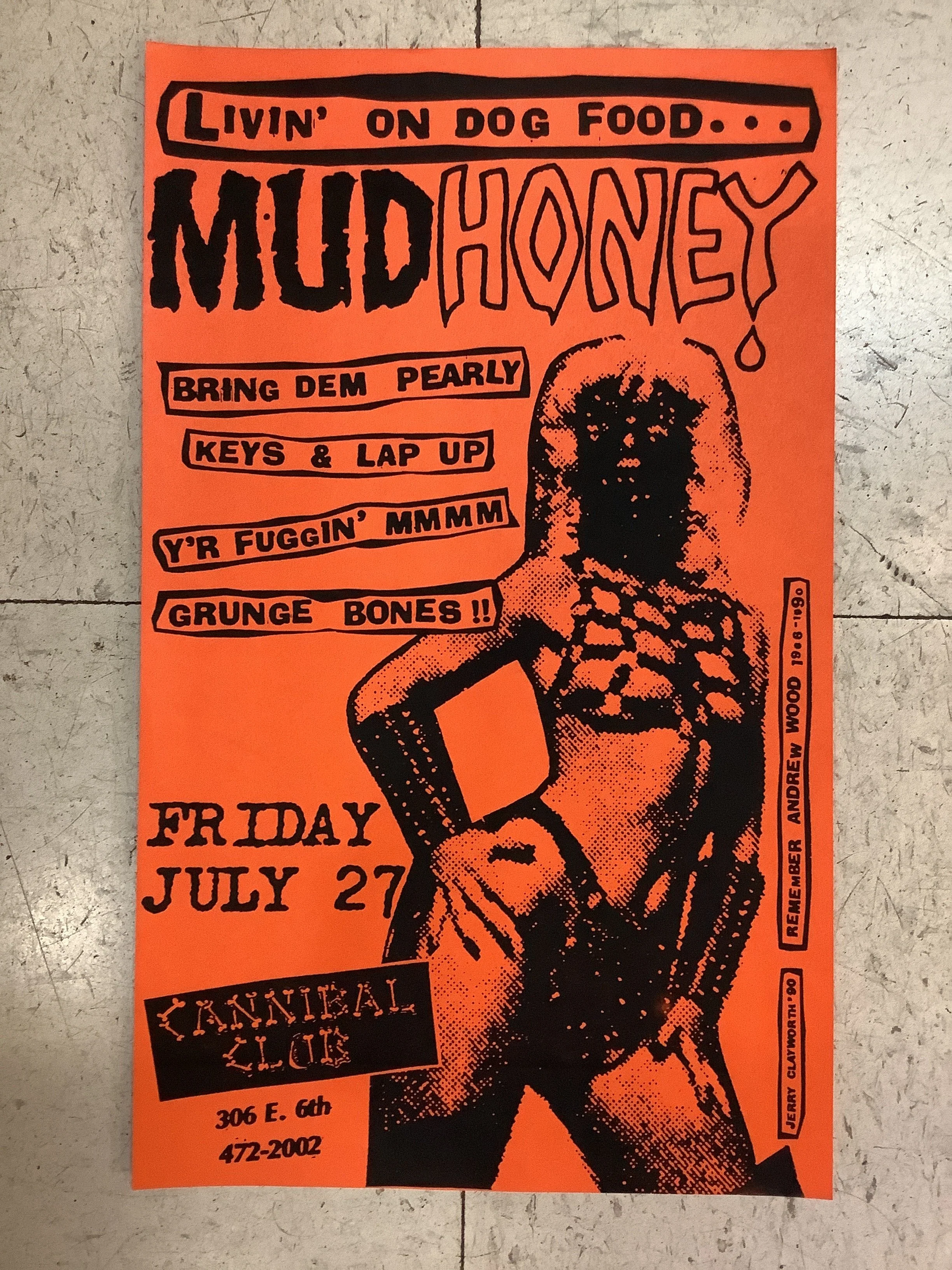 Mudhoney at Cannibal Club - 1990 (Poster) - Image 2
