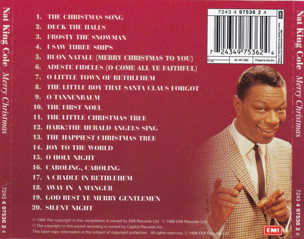 Nat King Cole - Merry Christmas (CD) - Image 2