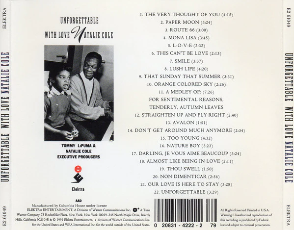 Natalie Cole - Unforgettable With Love (CD) - Image 2