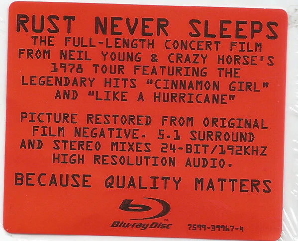 Neil Young & Crazy Horse - Rust Never Sleeps (Blu-ray) - Image 4