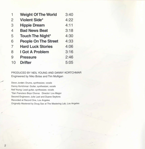 Neil Young - Landing On Water (CD) - Image 5