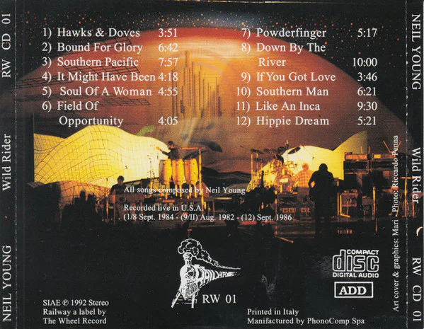 Neil Young - Wild Rider (CD) - Image 2