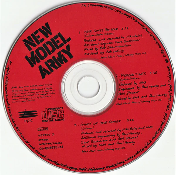 New Model Army - Here Comes The War (CD) - Image 5