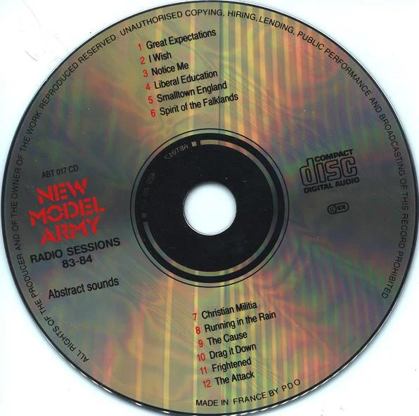 New Model Army - Radio Sessions '83- '84 (CD) - Image 3