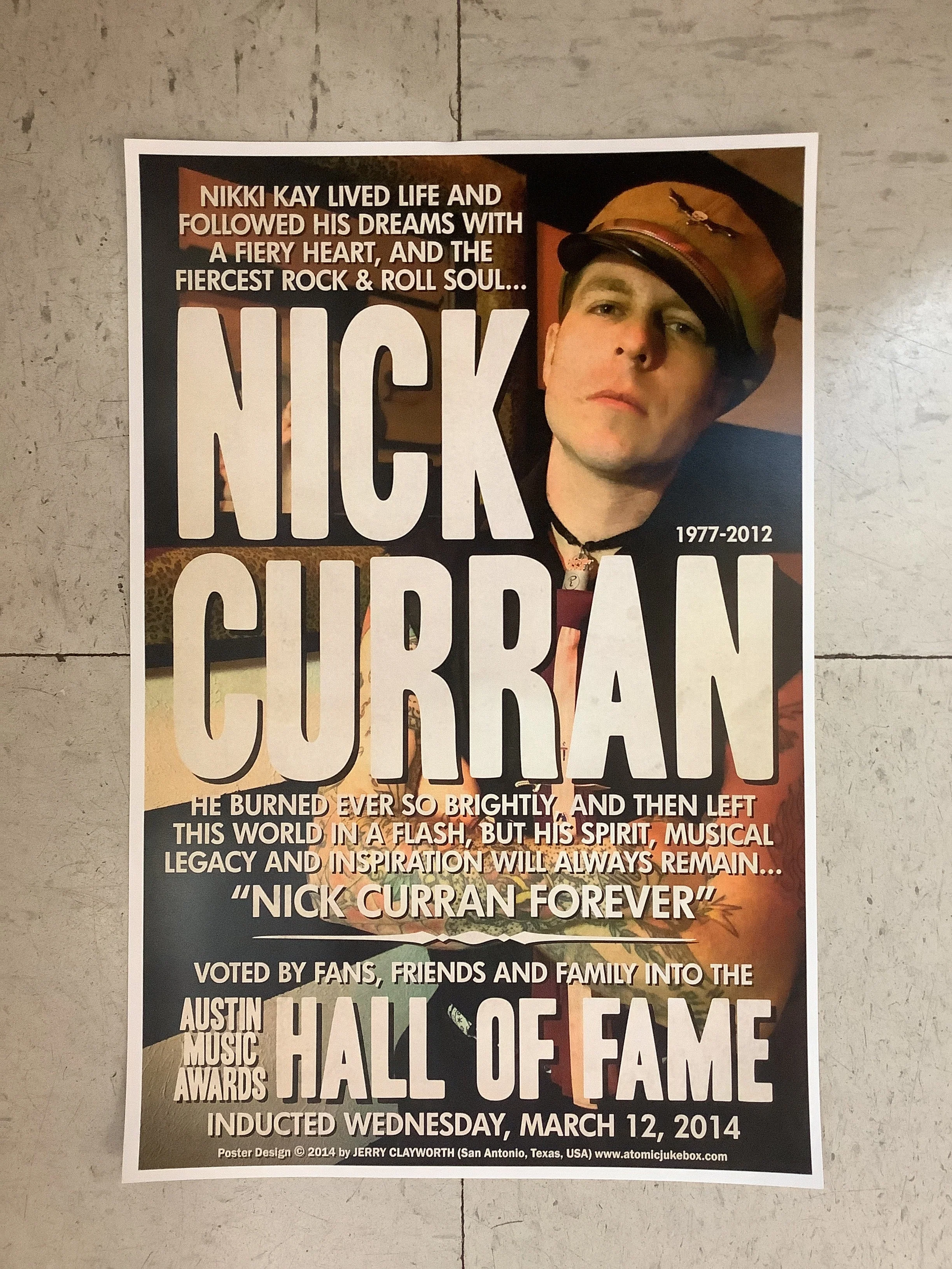 Nick Curran Austin Music Awards Hall of Fame - 2014 (Poster)