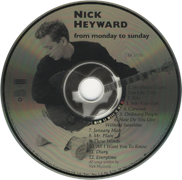 Nick Heyward - From Monday To Sunday (CD) - Image 3