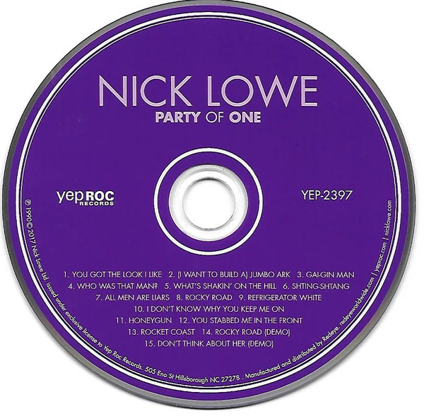 Nick Lowe - Party Of One (CD) - Image 4