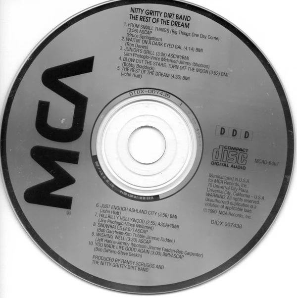 Nitty Gritty Dirt Band - The Rest Of The Dream (CD) - Image 2