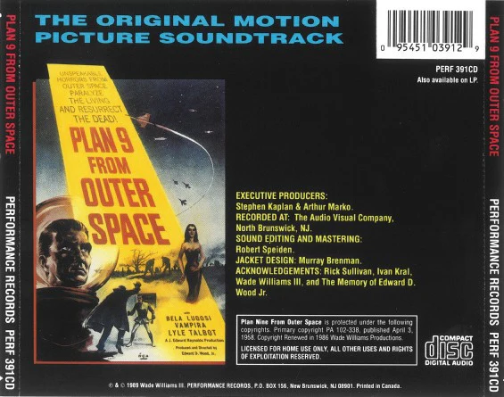 No Artist - Plan 9 From Outer Space (The Original Motion Picture Soundtrack) (CD) - Image 3