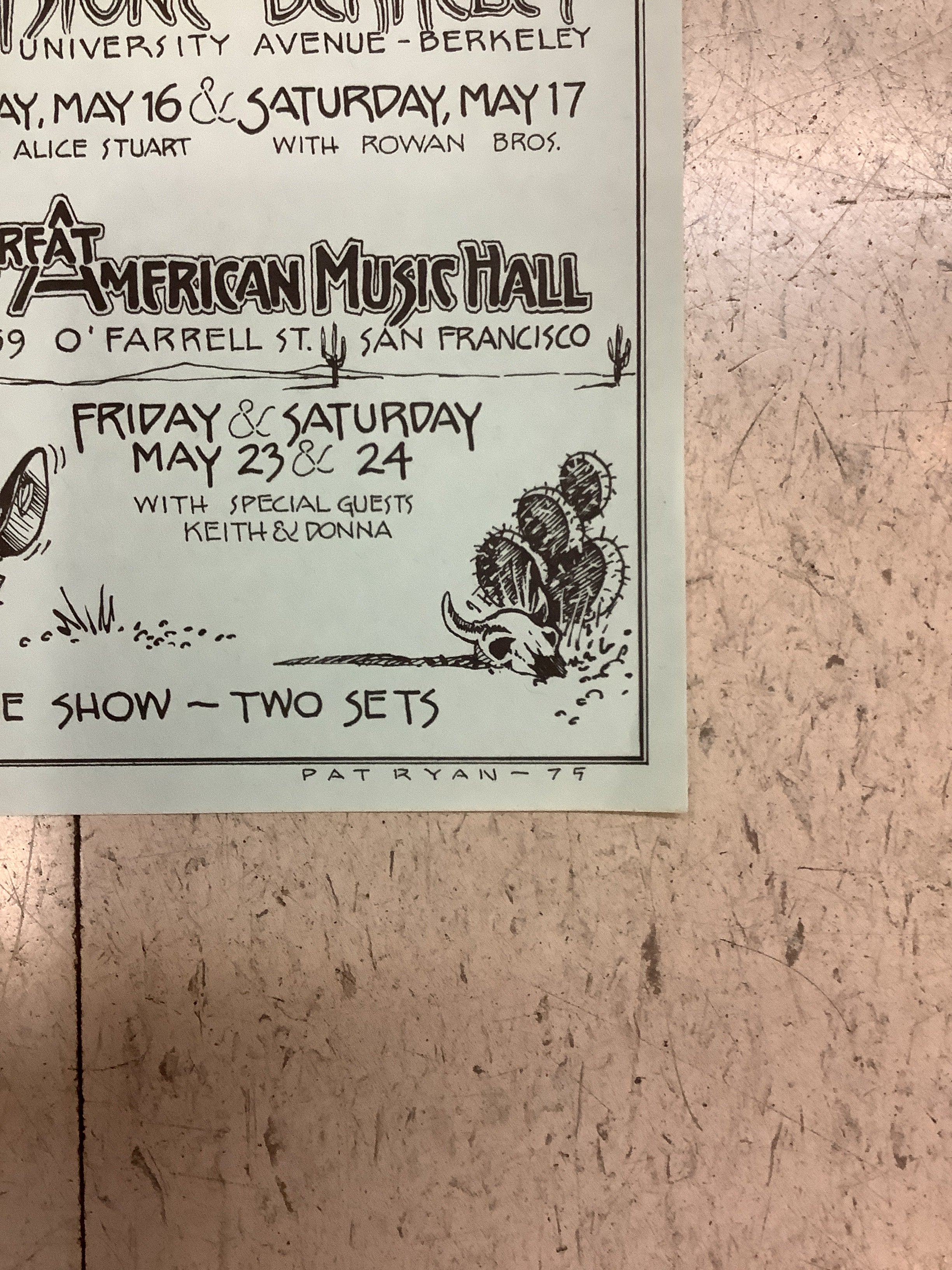 NRPS at Keystone-Berkeley/Great American Music Hall - 1975 (Poster) - Image 4