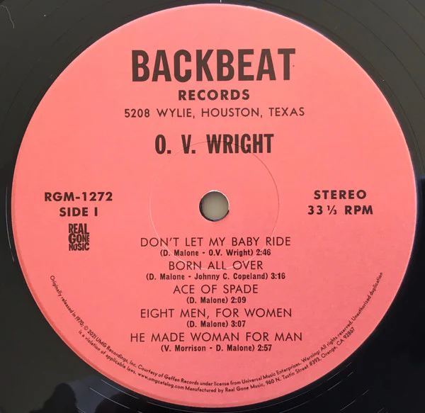 O.V. Wright - A Nickel And A Nail - And - Ace Of Spades (Vinyl) - Image 4