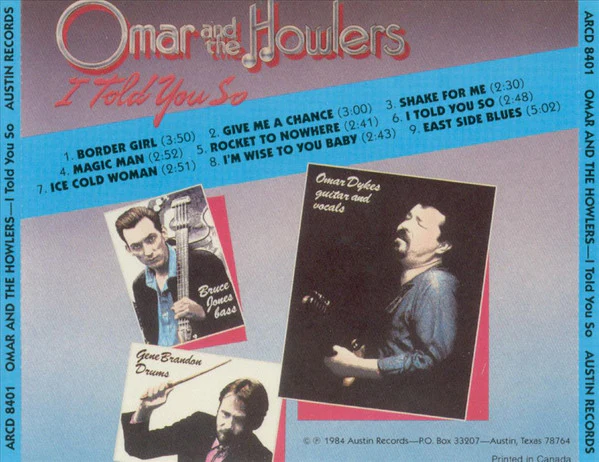 Omar And The Howlers - I Told You So (CD) - Image 2