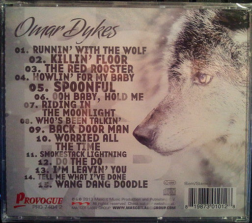 Omar Dykes - Runnin' With The Wolf (CD) - Image 2