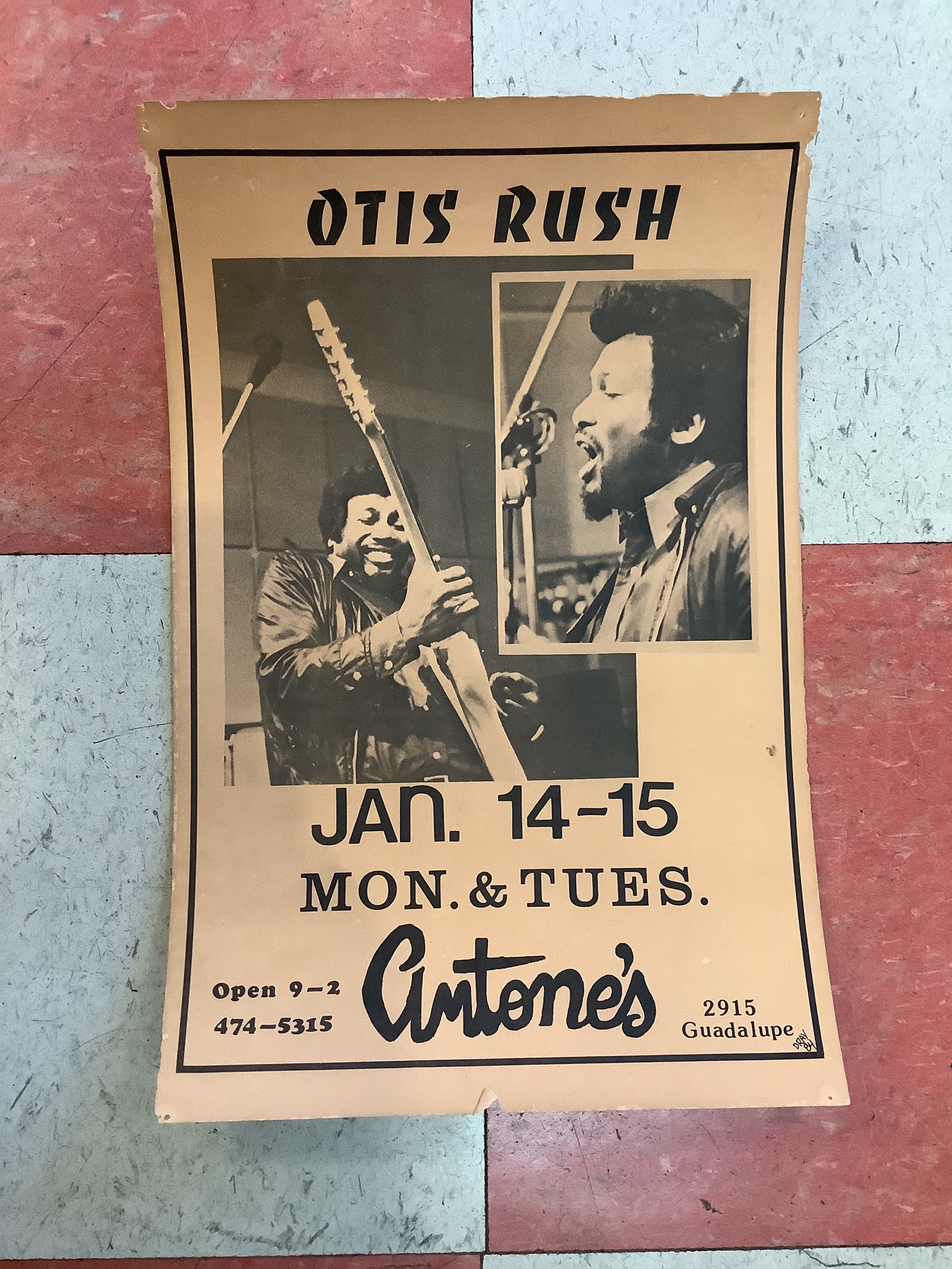 Otis Rush at Antone's - 1984 (Poster)