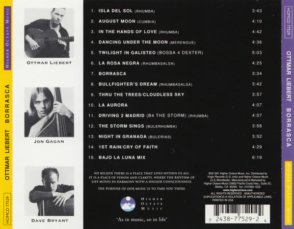 Ottmar Liebert And Luna Negra - Borrasca (CD) - Image 2