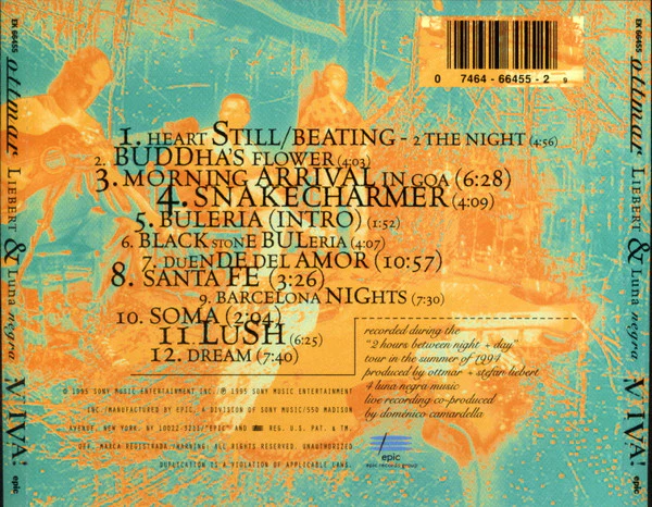 Ottmar Liebert And Luna Negra - Viva (CD) - Image 2
