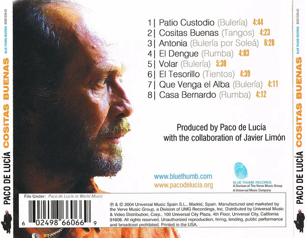 Paco De Lucía - Cositas Buenas (CD) - Image 2