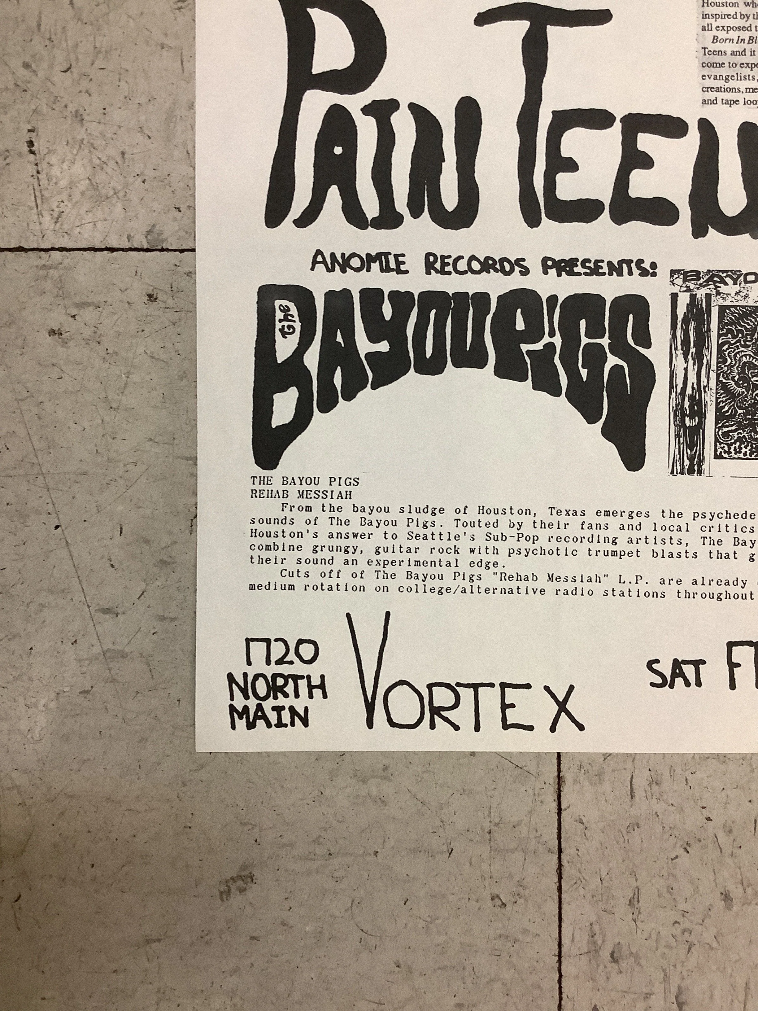 Pain Teens and Bayou Pigs at Vortex (Poster) - Image 5