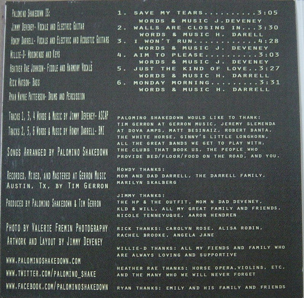 Palomino Shakedown - Palomino Shakedown (CDr) - Image 4