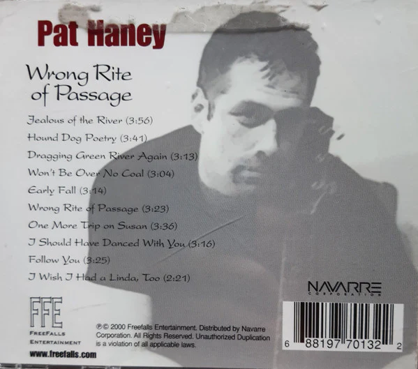 Pat Haney - Wrong Rite Of Passage (CD) - Image 2
