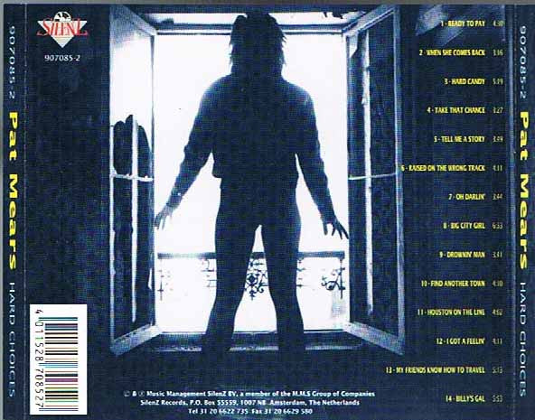 Pat Mears - Hard Choices (CD) - Image 2