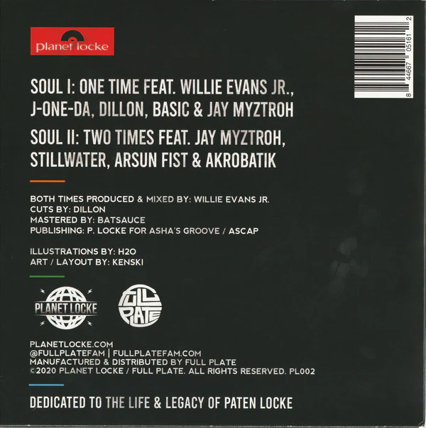 Paten Locke - One Time (Two Times) (Vinyl) - Image 2