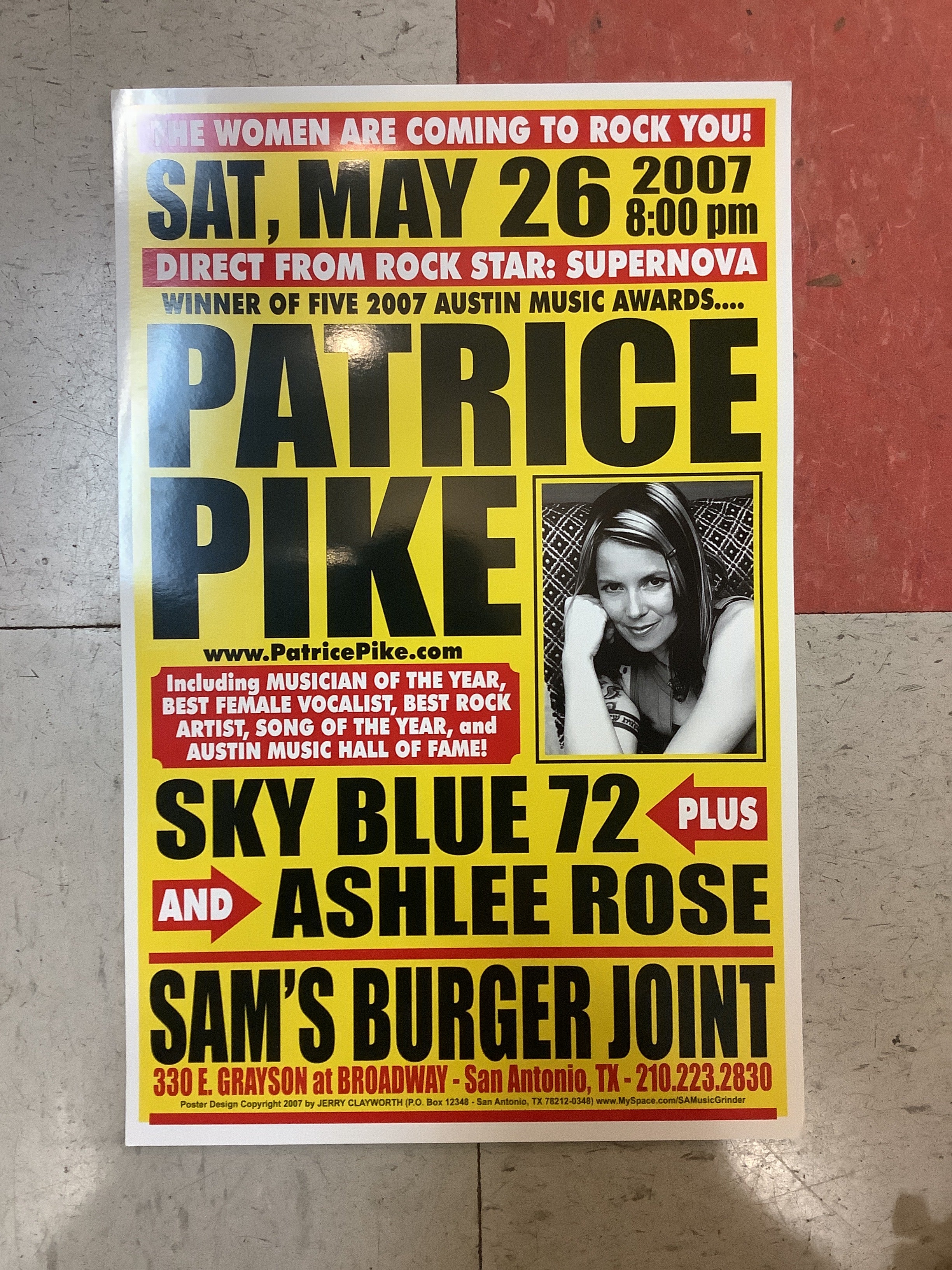 Patrice Pike at Sam's Burger Joint - 2007 (Poster)