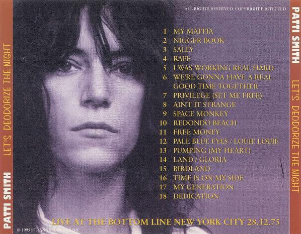 Patti Smith - Let's Deodorize the Night (CD) - Image 2