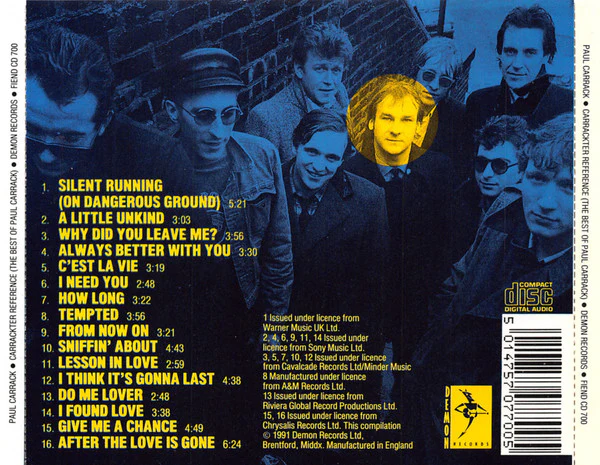 Paul Carrack - Carrackter Reference (CD) - Image 2