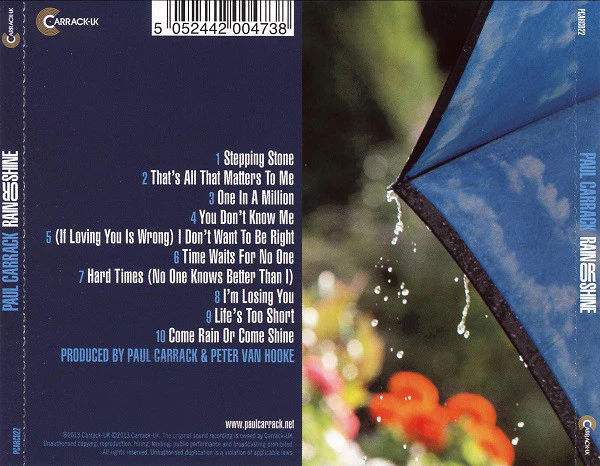 Paul Carrack - Rain Or Shine (CD) - Image 2