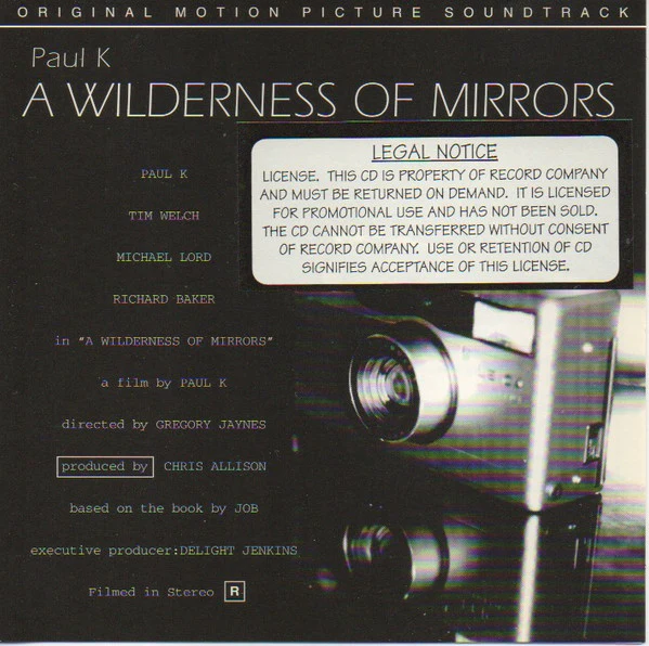 Paul K* - A Wilderness Of Mirrors - Original Motion Picture Soundtrack (CD)