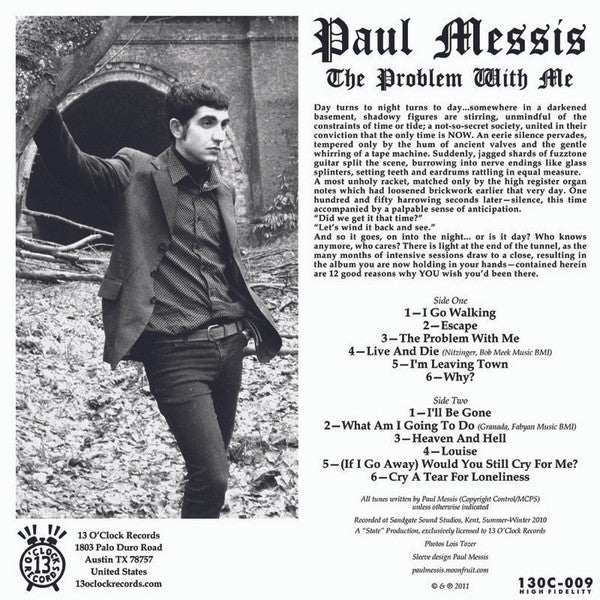 Paul Messis - The Problem With Me (Vinyl) - Image 2