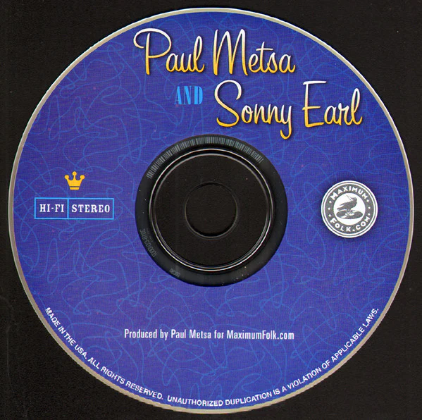 Paul Metsa And Sonny Earl - White Boys Lost In The Blues (CD) - Image 3